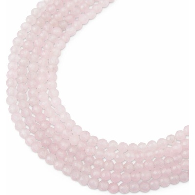 Koráliky z minerálu Ruženín 2mm brúsené - 18 cm