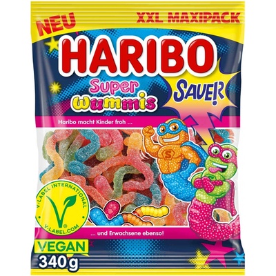 Haribo Super Wummis sauer vegan 340 g