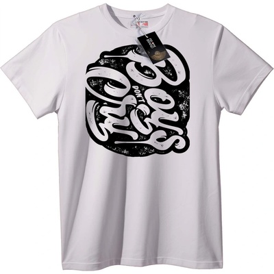 NOONEBRAND Тениска MOSCHINO Черно Лого - 7XL, White