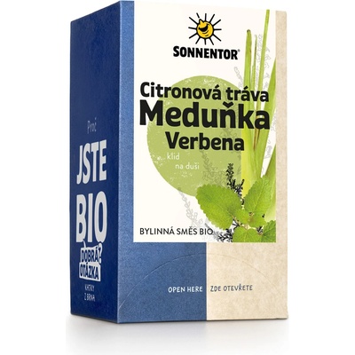 Sonnentor Citronová tráva Meduňka Verbena bio čaj 21,6 g