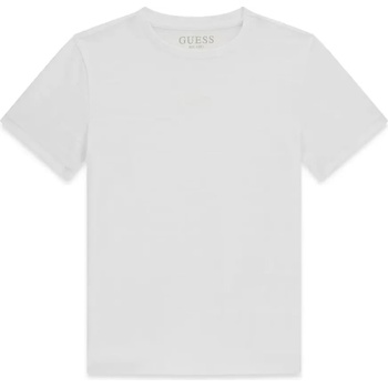 GUESS Едноцветна тениска в бял цвят за момче Guess