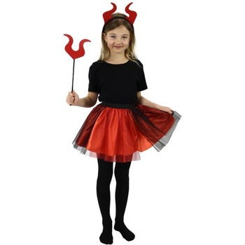 Rappa Детски костюм tutu пола дяволче