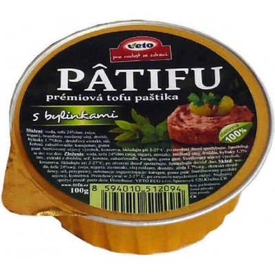 Veto Eco Nátierky Patifu Nátierka s hlivou 100 g