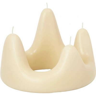 Ferm Living Svíčka Stala Ring, sand - Ferm Living Svíčka Stala Candle Ring Sand, krémová barva, vosk