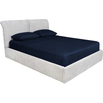 TEDIVA Легло с място за съхранение 140х190 - сребърно сиво (mlina14nm-hev20716)