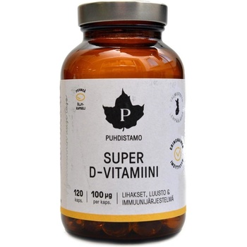 Puhdistamo Super D-Vitamiini 4000IU 120 kapsúl