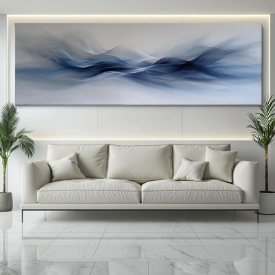Obraz na plátně - Jemné doteky FeelHappy.cz Velikost obrazu (šířka x výška): 120 x 40 cm