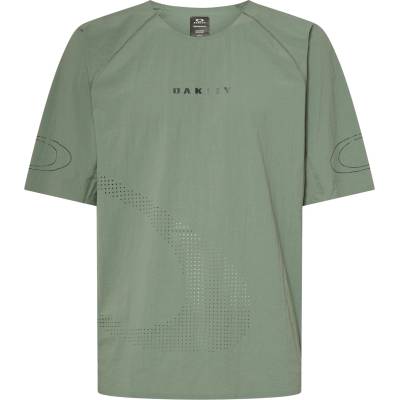 Oakley Мъжка фланелка с къс ръкав за колоездене Oakley Seeker Whip S/S Jersey Cycling jersey - Aviator Green - размер M (056-3985-0112)