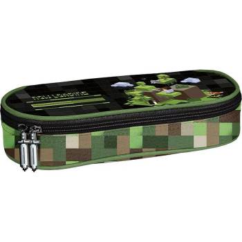 PASO Овален ученически несесер Paso Minecraft - 1 цип (PP25PX-013)