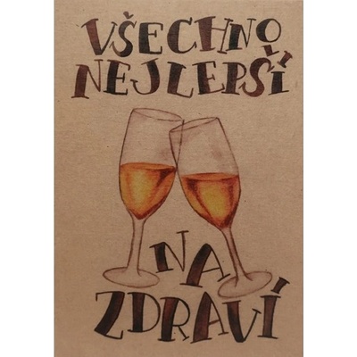 Přáníčko BeBechy - A6 - recyklovaný papír - Na zdraví