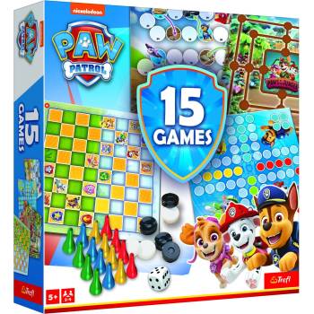 Trefl Настолна игра 15 в 1 - Paw Patrol - Детска (02584)
