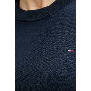 Tommy Hilfiger тениска тип пуловер дамска с памук (WW0WW49705) - answear - 136,89 лв