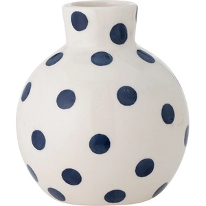 Bloomingville Бяла керамична ръчно рисувана ваза (височина 11 cm) Fian - Bloomingville (82061847)