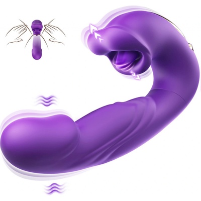 SuperLove 4in1 Thrusting Vibrating Licking & Sucking Ultimate Toy