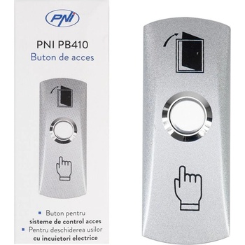 PNI pb410 - Бутон ИЗХОД, 12v/3a, външен монтаж, ip20 (pb410)