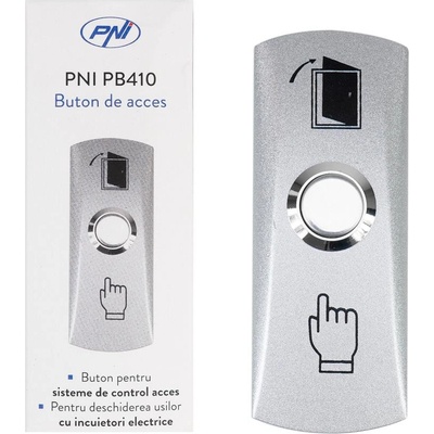 PNI pb410 - Бутон ИЗХОД, 12v/3a, външен монтаж, ip20 (pb410)