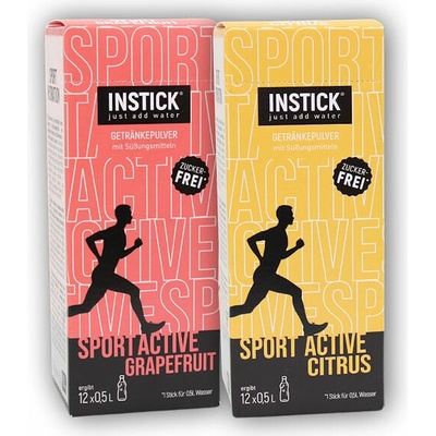 Instick Instick Sport Active instant electrolyte nápoj bez cukru grapefruit 12 x 5g