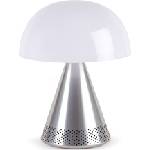 Lexon LED лампа Mina Audio с Bluetooth високоговорител L цвят алуминий (LH76MAP)