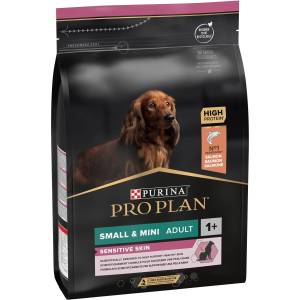 Purina PRO PLAN Dog Small & Mini Adult SENSITIVE SKIN- Суха храна за кучета в зряла възраст от дребни и мини породи с чувствителна кожа, със Сьомга