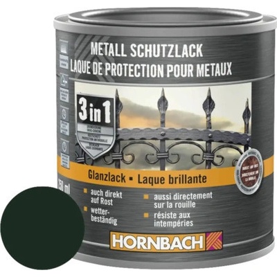 Hornbach na kov 3v1 tmavo zelená, lesklá 250ml