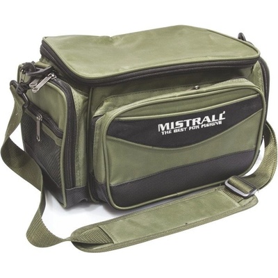 Mistrall rybářská taška s kapsami 38x22x20 cm zelená
