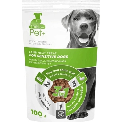 Pochoutka Pet+ 3v1 for Sensitive Dogs jehněčí 100 g