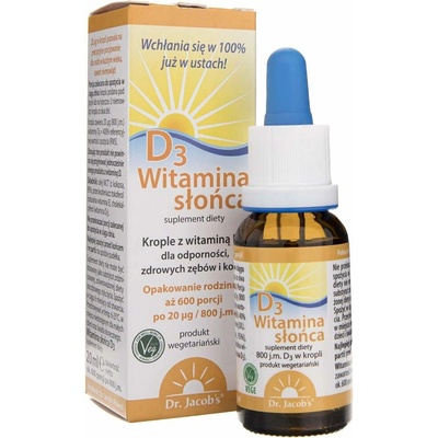 Dr. Jacob's Vitamín D3 kvapky 800 IU 20 ml