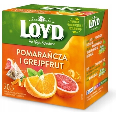 LOYD ovocný čaj Pomaranč Grapefruit Kvet Hibiskusa 20 T