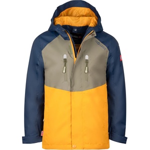 TROLLKIDS Детско 3-в-1 яке Trollkids Kid's Bryggen 3in1 Jacket 3-in-1 jacket - Moss / Golden Yellow / Mystic Blue - размер 110 (EU) (703-2234-1114)