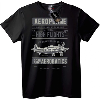 NOONEBRAND Тениска Авиация Високи Полети - S, White
