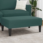 vidaXL Табуретка, тъмнозелена, 77x55x31 см, кадифе (379559)