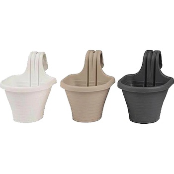 САКСИЯ СТЕННА 24.5x19.5x27см БЯЛА/БЕЖ/СИВА