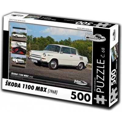 Retro-Auta č. 68 Škoda 1100 MBX 1968 500 dílků