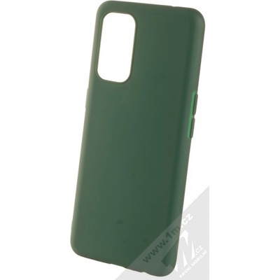1Mcz Matt TPU ochranný silikonové Oppo Reno5, Reno5 5G, Reno5 K, Find X3 Lite tmavě zelené