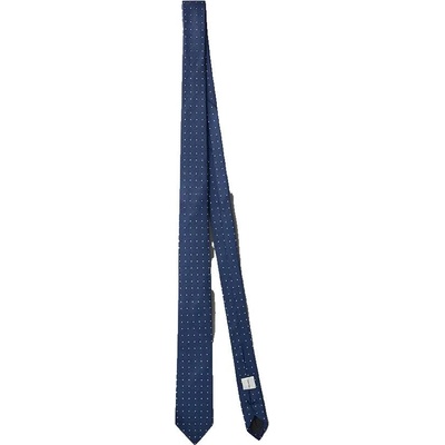 Calvin Klein Silk Blend Dotted tie - Blue (Navy)