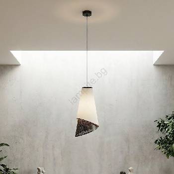 Emibig Пендел на шнур MODA 1xE27/15W/230V сив/черен (EB0306)