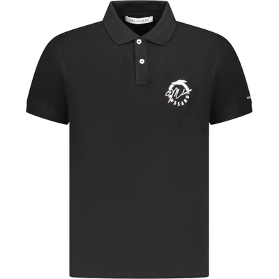 Trussardi TRU25MPL01 pánské polo tričko černé