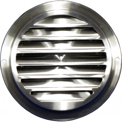 Dalap Вентилационна решетка от неръждаема стомана с фланец и мрежа против насекоми Ø 100 мм (99490)