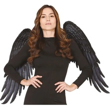 Krídla padlého anjela čierne látkové 105cm