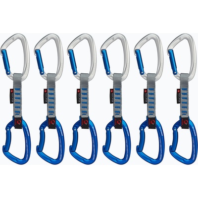 Комплект примки за катерене Mammut Crag Keylock Indicator 6 szt. silver ultramarine