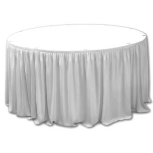 Horecano HORECANO-Драперия за маса ф180xh74cm - WHITE L5, 65m (HC-16145) (0116145)