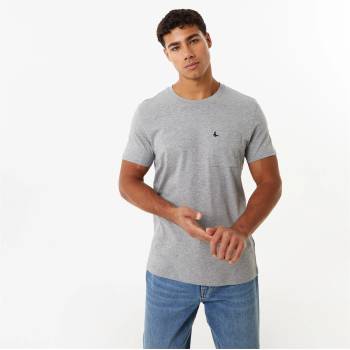 Jack Wills Тениска Jack Wills Ayleford Logo T Shirt - Grey Marl