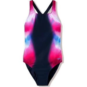 Speedo Дамски бански костюм Speedo Women's Print Medalist Swimsuit - Anthracite - размер 38 (EU) (150-6751-0113)