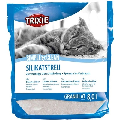 TRIXIE Simple' n' Clean Silicate Litter cиликонова котешка тоалетна 8 литра
