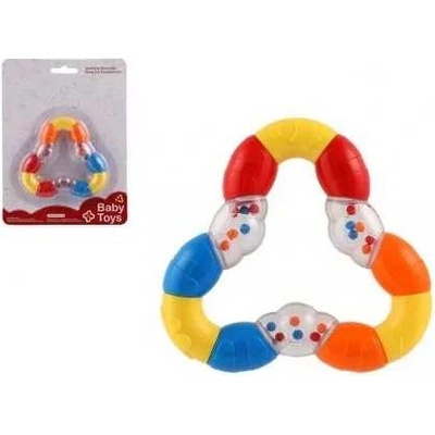 Teddies Chrastítko/kousátko trojúhelník flexibilní plast 10x10cm na kartě – Zbozi.Blesk.cz