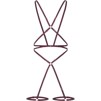 Batty Burgundy Body Harness Promees