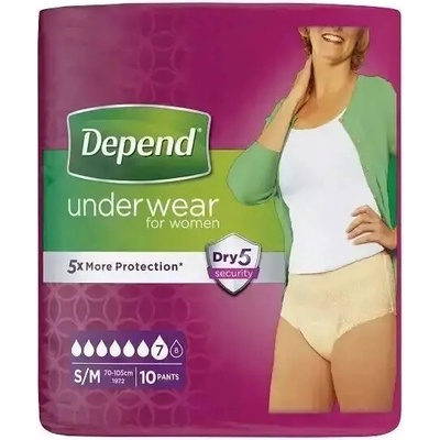 Depend Normal S/M Naťahovacie nohavičky pre ženy 10 ks