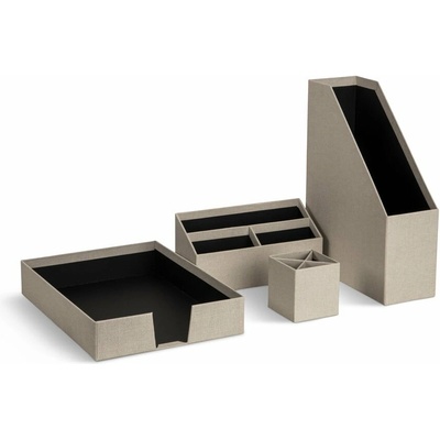Bigso Hugo Canvas Paper Laminate organizér béžová