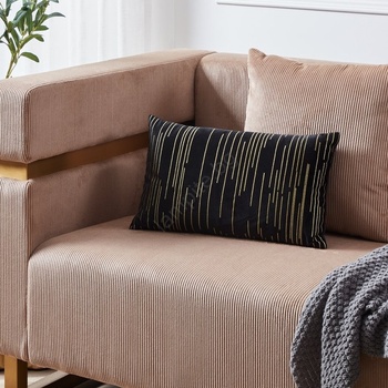 EGLO 420019 - Декоративна възглавница CHEVERY 30x50 см черен/златист (EG420019)