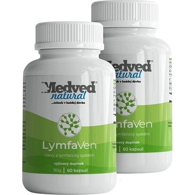 Medveď natural 2x LymfaVen 60 kapsúl